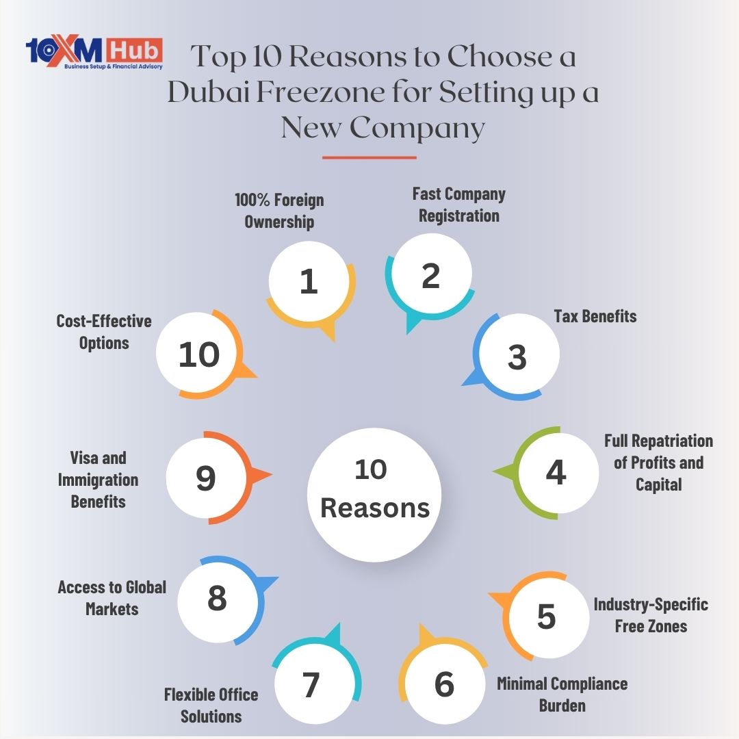 Top 10 Reasons to Choose a Dubai Freezone for Setting up a New Company