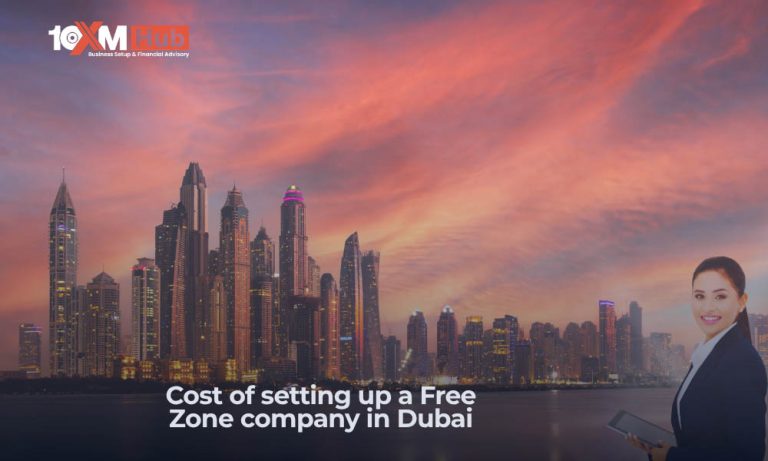Cost of setting up a Free Zone company in Dubai