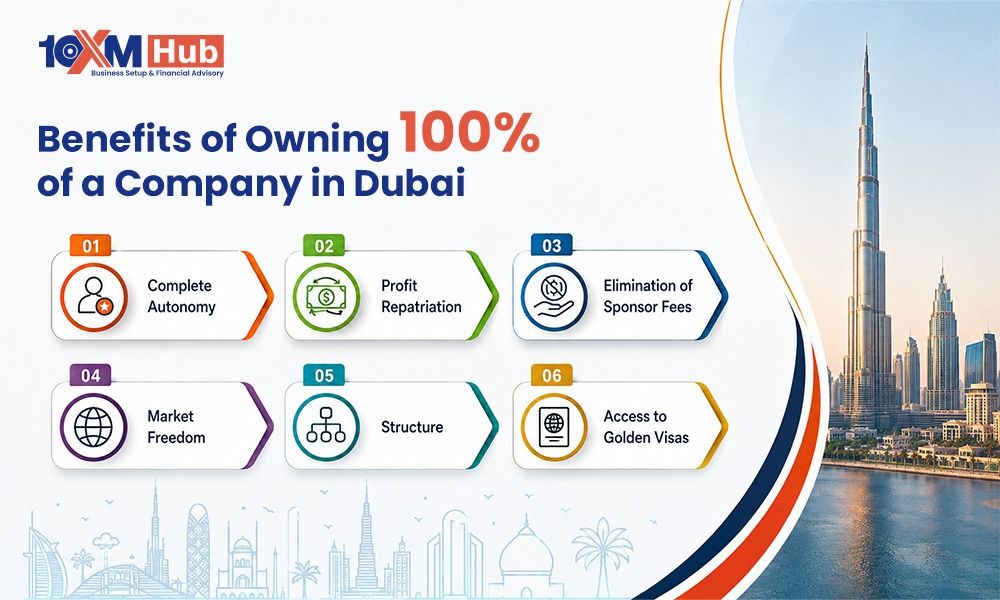 Benefits of Owning 100% of a Company in Dubai